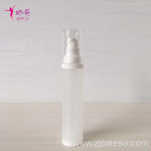 15ml/30ml/50ml Round Shape PP Matte Airless Pump Bottle